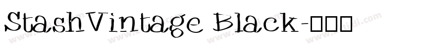 StashVintage Black字体转换